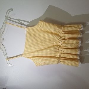 Yellow Ruffled Top